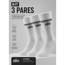 Kit 3 Pares Meia Cano Longo Premium Algodão Para Treino e Dia a Dia - Viltrum